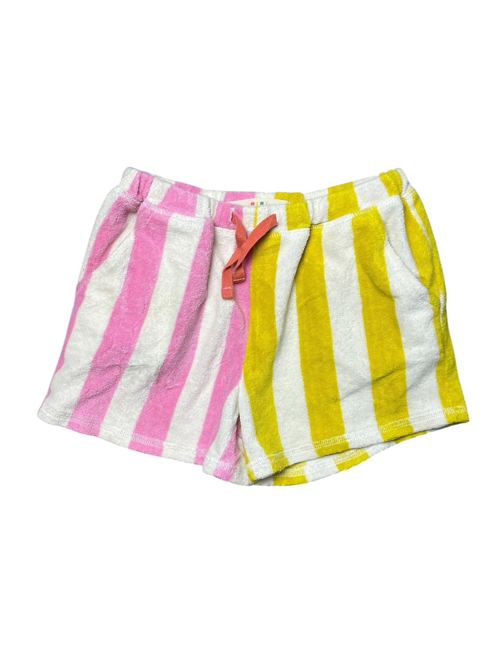 Mini Boden Printed Towelling Short Terry Coth  Hotchpotch Multi Stripe